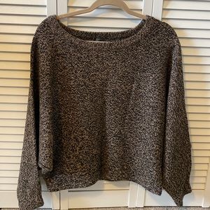 Premise black and cream marled dolman sleeve sweater